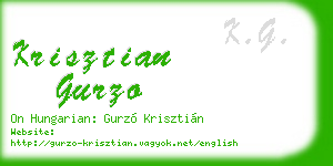 krisztian gurzo business card