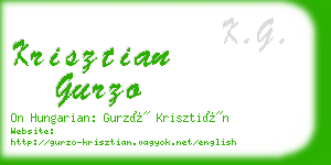 krisztian gurzo business card